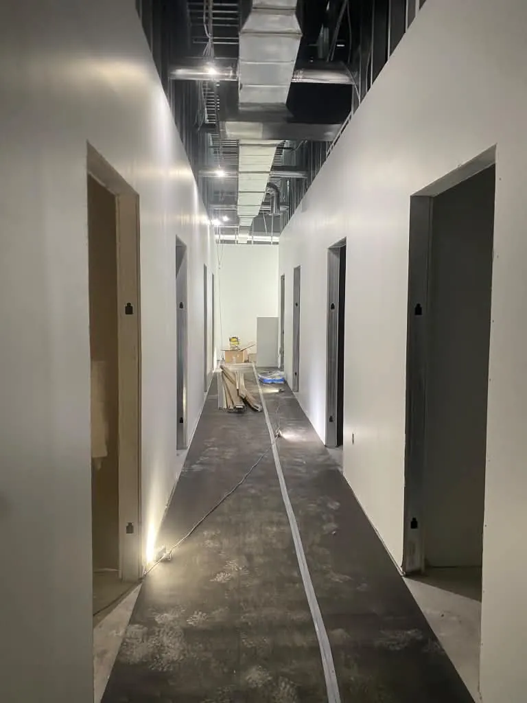 Hallway before renovation